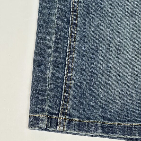 Ann Taylor Weekend Button-Waist Denim Mini Skirt Women’s 6 Stretch EXCELLENT - Picture 3 of 7